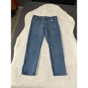 Levi's Premium Big E Wedgie Button Fly Blue Denim Jeans Size 31x28 Pants Stretch